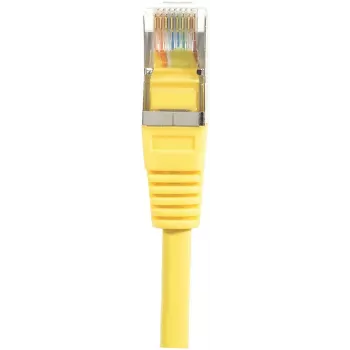 Cablu patch Exertis Connect 842301 Cat.6 F/UTP, 3 m, galben, cu protecție Slim la îndoire