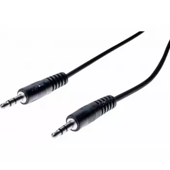 Cablu audio stereo EXERTIS CONNECT 5m 3,5mm tată la tată, negru 108567
