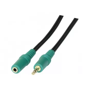 Cablu prelungitor audio stereo EXERTIS CONNECT 3,5mm M/F 3,0m negru 108865
