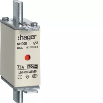 Fuzibil NH HAGER LNH00035M6 NH00 gG 690 V 35 A