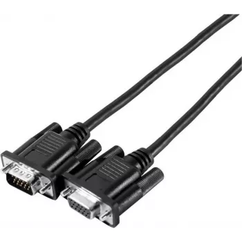 Cablu monitor SVGA EXERTIS CONNECT Eco, HD D-Sub 15 pini tată la mamă, 3,0 m, negru - cablu monitor economic pentru aplicații standard (117810)