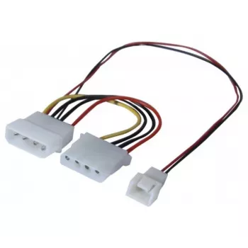 Cablu adaptor alimentare ventilator Molex la 3 pini EXERTIS CONNECT 15 cm (EXC146851)