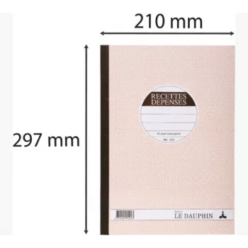 Bloc încasări-cheltuieli Le Dauphin, 297 x 210 mm, dupli (1502D) - 1 bloc