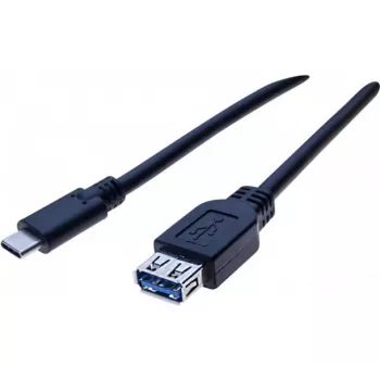 Cablu adaptor USB-C la USB-A EXERTIS CONNECT, 50 cm, negru 150319