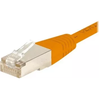 Cablu patch CAT.6 F/UTP EXERTIS CONNECT, portocaliu, 0,5 m, slim cu protecție anti-agățare a clemei 234100