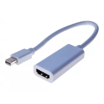 Cablu adaptor Mini DisplayPort tată la HDMI mamă Exertis Connect 15 cm alb pasiv 1080p 127437