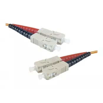 Cablu patch fibră optică duplex multimode Exertis Connect SC/UPC la SC/UPC, OM2 50/125 µm, LSZH, 1 m, portocaliu 392691