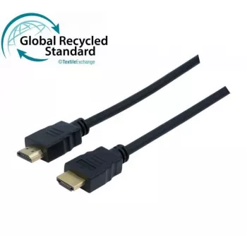 Cablu HDMI 2.0 High Speed Exertis Connect, 4K, HDMI Type-A tată la HDMI Type-A tată, aurit, negru, 3,0 m 127982