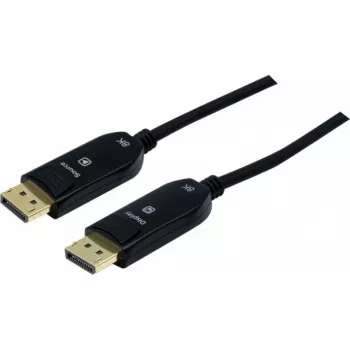 Cablu hibrid cu fibră optică DisplayPort 1.4 EXERTIS CONNECT, 8K, DisplayPort tată la DisplayPort tată, 50 m (128069)