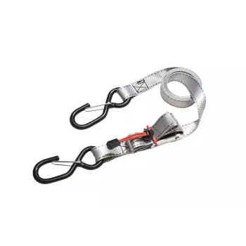 Master Lock Ratchet Tie-Down Straps with S-Hooks, 1.8 m x 25 mm, 4-Pack (3062EURDAT)