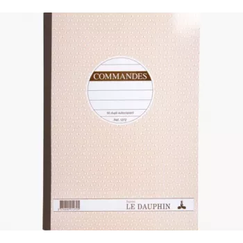 Formular de comandă cu copie LE DAUPHIN Manifold Commandes A4, 2 părți, autocopiativ, 297 x 210 mm, 50 seturi pe bloc 1272D