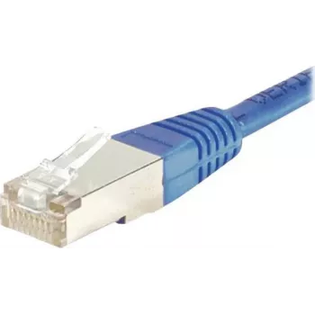 Cablu patch Ethernet EXERTIS CONNECT Cat5e F/UTP, RJ45, albastru, 0,7 m 231310