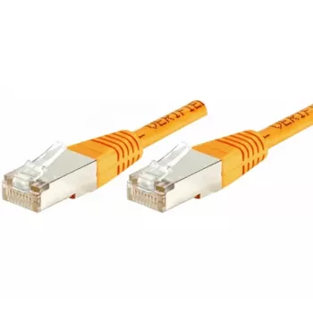 Cablu patch Exertis Connect 234140 Cat.6 F/UTP, 5 m, portocaliu, cu protecție slim anti-îndoire