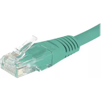 Cablu patch EXERTIS CONNECT Cat6 U/UTP, 5 m, verde, RJ45, cu protecție anti-agățare a clemei 244750