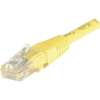 Cablu patch EXERTIS CONNECT Cat.6 U/UTP, 7 m, galben, cu protecție anti-agățare a clemei EXC245770