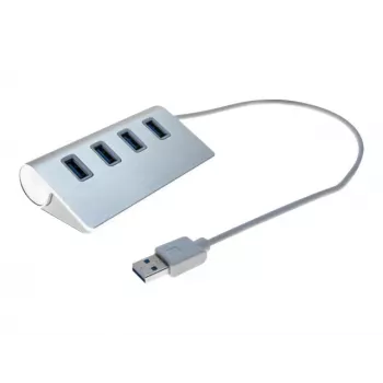 Hub USB 3.0 Exertis Connect cu 4 porturi - desktop - negru 021312