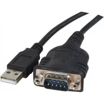 Cablu adaptor serial Exertis Connect 040341 USB Type-A la DB-9 RS-232, 1 m, negru