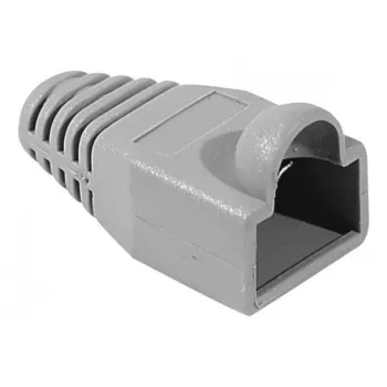 Manșon de protecție anti-îndoire RJ45 EXERTIS CONNECT pentru cabluri rotunde, gri, set de 10 buc. 253161