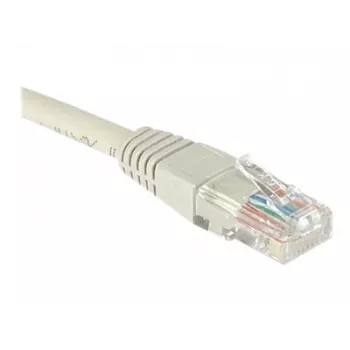 Cablu patch EXERTIS CONNECT Cat6 U/UTP, 0,5 m, gri, RJ45, cu protecție anti-agățare a clemei EXC848050