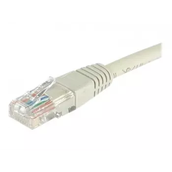 Cablu patch EXERTIS CONNECT Cat6 U/UTP, 0,5 m, gri, RJ45, cu protecție anti-agățare a clemei EXC848050