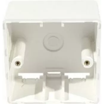 Cutie de suprafață EXERTIS CONNECT pentru module keystone RJ45, 2 porturi, albă pur (272020)