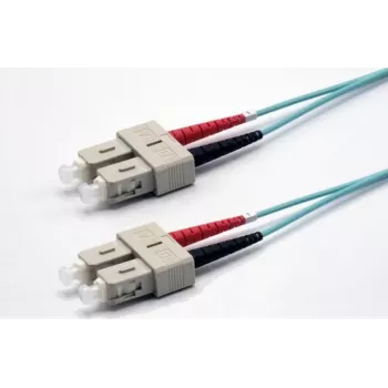 Cablu patch din fibră optică Ekivalan OM3 duplex SC/SC 1 m aqua COZOM3DCDC2SA0010A