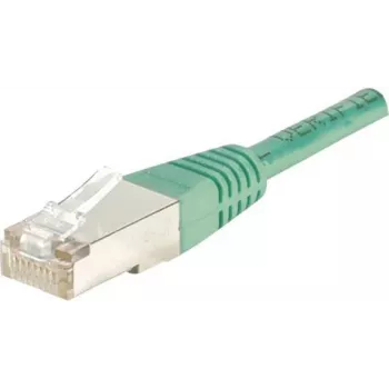 Cablu patch EXERTIS CONNECT Cat.6 F/UTP, verde, 1,0 m, slim cu protecție anti-agățare a clemei 842102