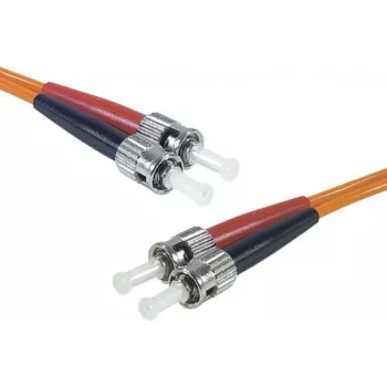 Cablu patch din fibră optică Exertis Connect 1 m ST/UPC la ST/UPC OM2 duplex multimod, LSZH, portocaliu 392711