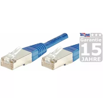 Cablu patch EXERTIS CONNECT Cat6 F/UTP, RJ45, albastru, 2 m, cu protecție anti-agățare a clemei, slim 842204