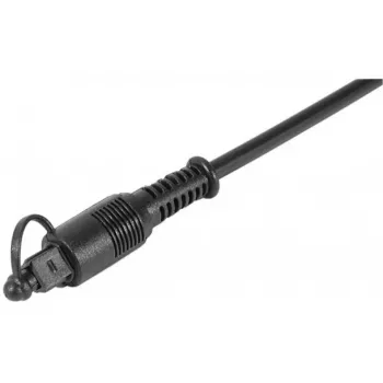 Cablu audio optic digital EXERTIS CONNECT TOSLINK tată la TOSLINK tată 1,8 m fibră optică negru