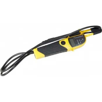Detector de tensiune EXERTIS CONNECT cu afișaj LCD și indicare de înaltă tensiune, 12-600 V AC/DC 045076