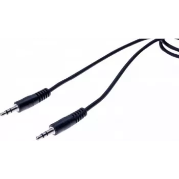 Cablu audio stereo EXERTIS CONNECT 3,5 mm tată la tată 1,5 m negru 108569