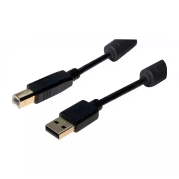 Cablu Exertis Connect USB 2.0 Type-A tată la Type-B tată, 3 m, negru 532432