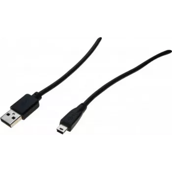 Cablul USB 2.0 Exertis Connect, USB-A tată la Mini-USB Type-B tată, 5,0 m, negru 532418