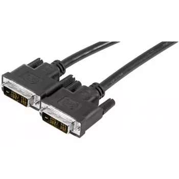 Cablul pentru monitor EXERTIS CONNECT DVI-D Single Link, 18+1 pini tată la tată, 1,8 m, negru 127475