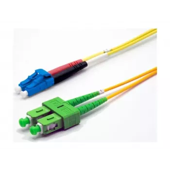 Cablul patch din fibră optică Ekivalan OS2 Duplex LC/SC APC, 9/125 µm, galben, 3 m COZ008DALC2SJ0030A