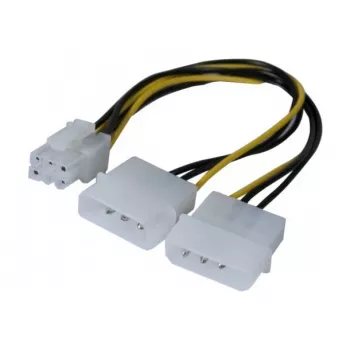 Cablul adaptor de alimentare EXERTIS CONNECT Molex la PCI-E, 25 cm 146691