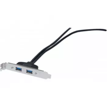 Cablul prelungitor USB 2.0 Exertis Connect, USB-A tată la USB-A mamă, 0,25 m, negru 146697