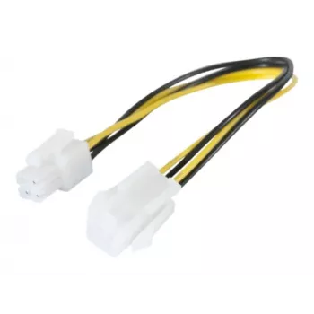 Cablu prelungitor de alimentare P4 EXERTIS CONNECT 30 cm negru 4 pini ATX12V EXC147562