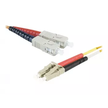 Cablul patch din fibră optică Exertis Connect LC/UPC la ST/UPC Multimode Duplex, OM2 50/125µm, LSZH, portocaliu, 3 m 392673