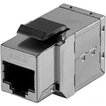 Cuplaj keystone Cat.6 EXERTIS CONNECT RJ45 mamă la RJ45 mamă, alb (272240)