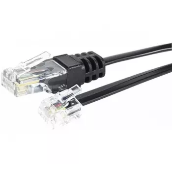Cablu telefonic EXERTIS CONNECT RJ11 tată la RJ45 tată negru 10 m EXC285011