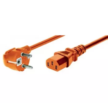Cablu de alimentare EXERTIS CONNECT 1,8m portocaliu Schuko în unghi la IEC C13 808072