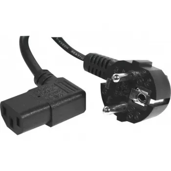 Cablu de alimentare EXERTIS CONNECT, ștecher Schuko la priză IEC C13 în unghi, negru, 3,0 m 808211