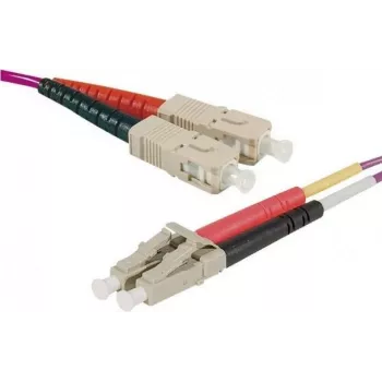 Cablu patch din fibră optică OM4 Exertis Connect HD, LC duplex la LC duplex, UPC, 15 m 392787