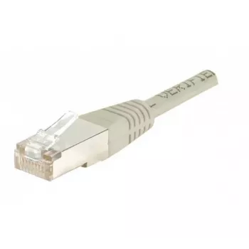 Cablu patch EXERTIS CONNECT CAT.5e F/UTP, gri, 0,5 m, Slim cu protecție anti-agățare a clemei 847050