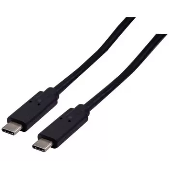 Cablu EXERTIS CONNECT USB 3.2 Gen 2x2 20 Gbps / 240W USB-C la USB-C, negru, 1,0 m (532649)