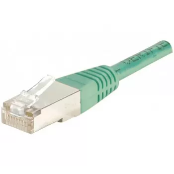 Cablu patch EXERTIS CONNECT Cat.6 F/UTP, 20 m, verde, RJ45, cu protecție anti-agățare a clemei și manson subțire 853329