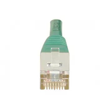 Cablu patch EXERTIS CONNECT Cat.6 F/UTP, 20 m, verde, RJ45, cu protecție anti-agățare a clemei și manson subțire 853329
