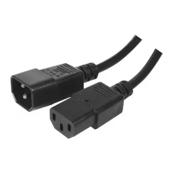 Cablu de alimentare IEC C14 la C13 Exertis Connect, fără halogen, negru, 3,0 m 807953